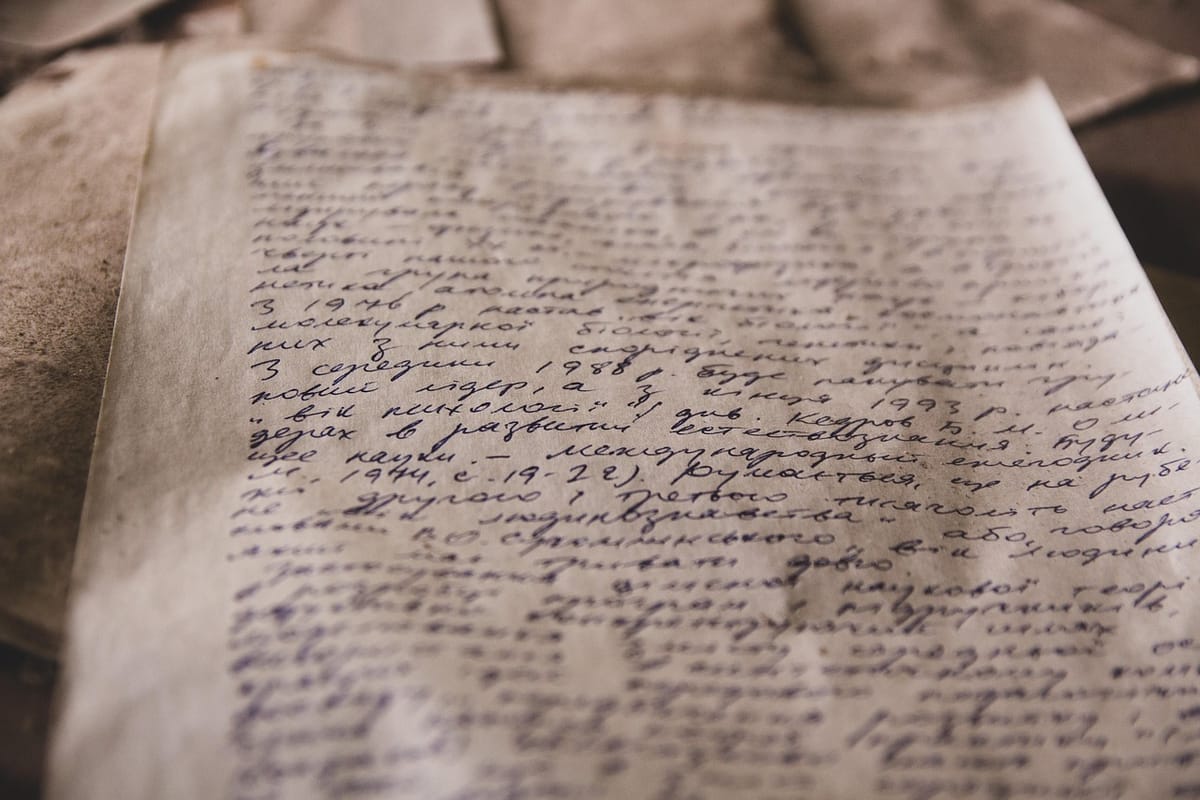 A letter...